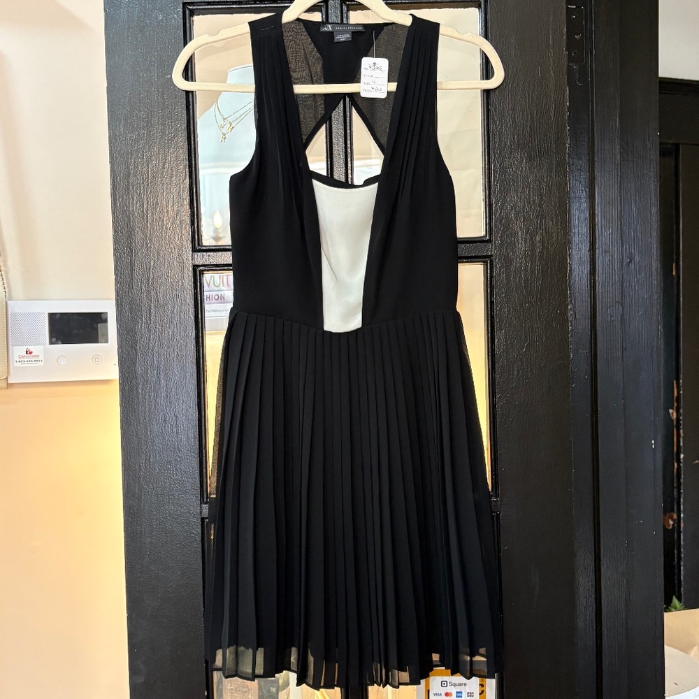 Armani black & white dress